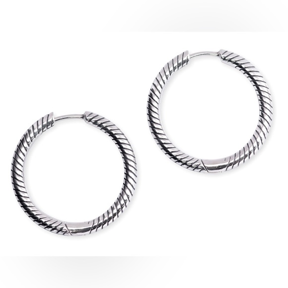 Pandora Jewelry - Silver Hoop Earrings